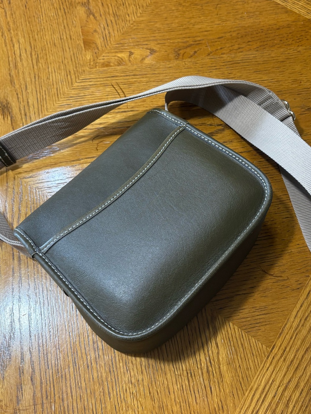 Dooney & Bourke Olive Green Crossbody Saddle Bag - Picture 2 of 10